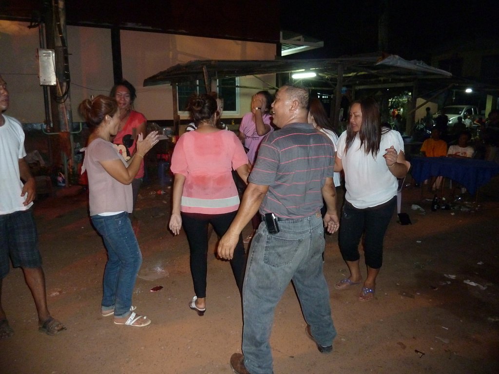 Dancing at house warming party