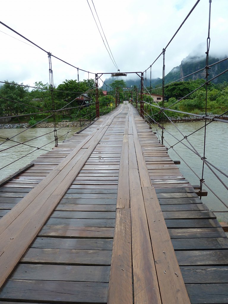 On the way to the Tham Phu Kham Cave near Vang Vieng