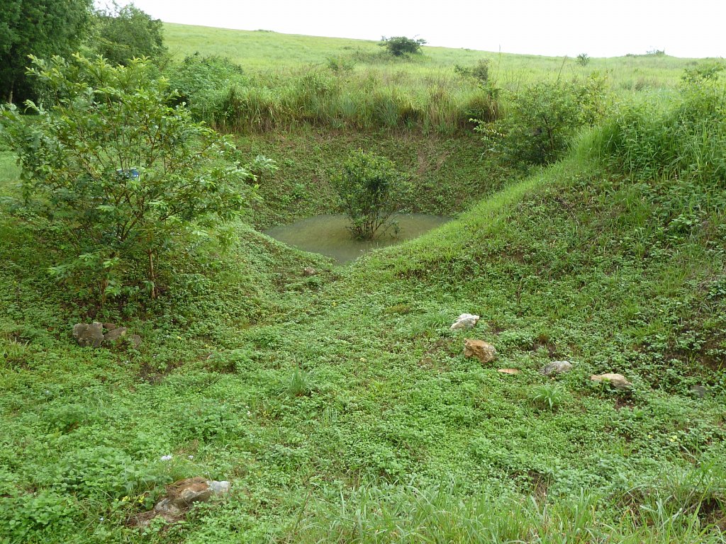 Bomb crater