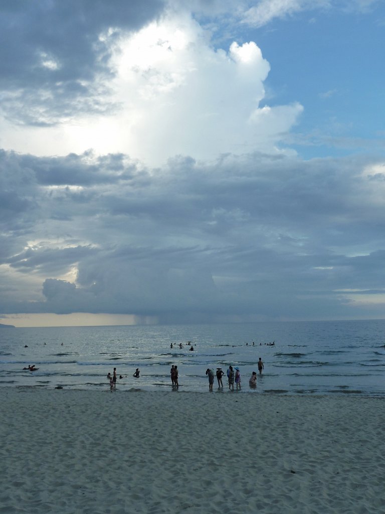 Rain on the ocean (Cua Dai Beach)