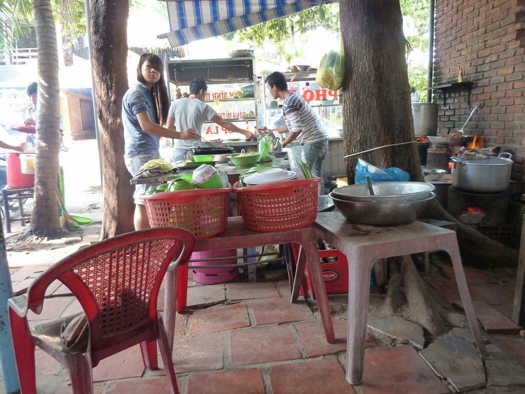 Lunch in a cookshop