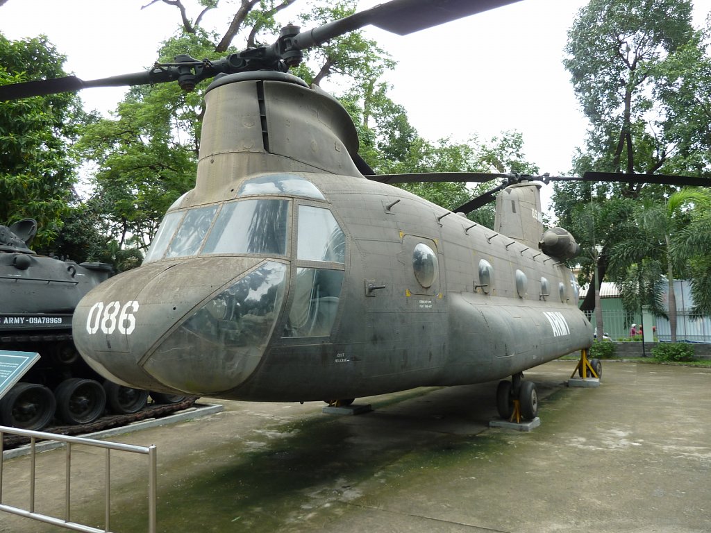 Helicopter in War Remnants Museum in Ho Chi Minh City