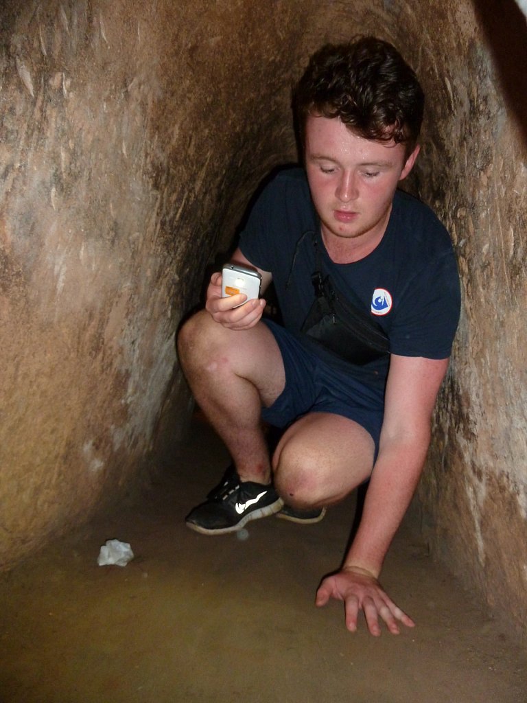 In the tunnel (widenend for tourists)