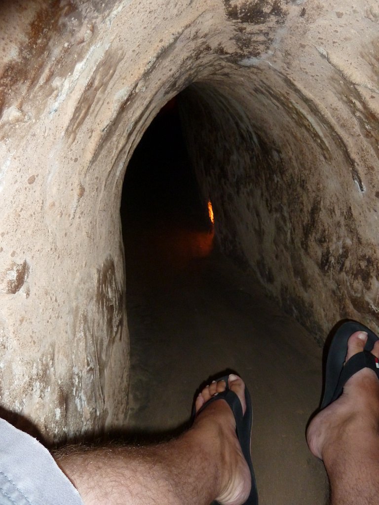 In the tunnel (widenend for tourists)