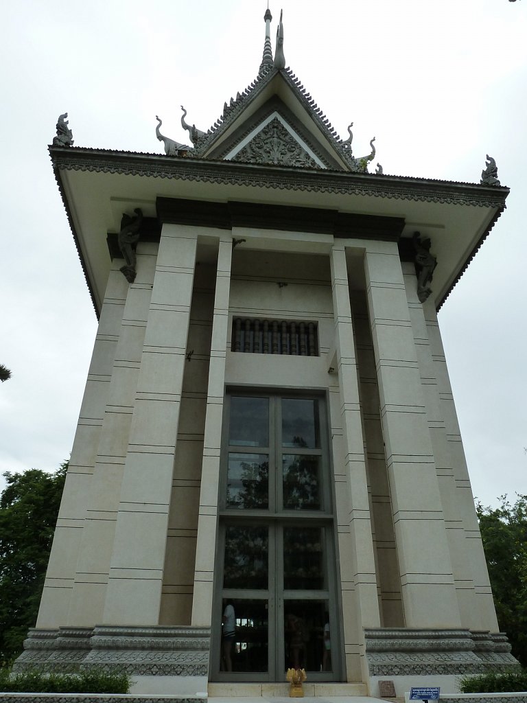 Memorial Stupa at the Choeung Ek Killing Field near Phnom Penh