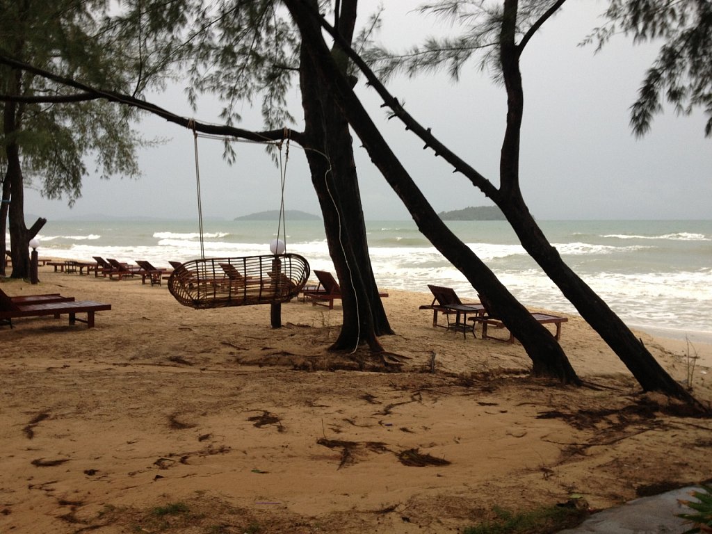 View from bungalow at Otres Beach