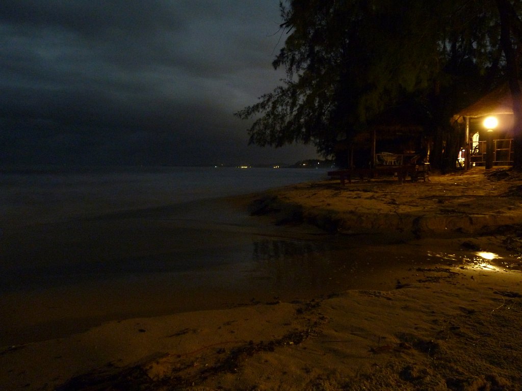 Otres Beach at night