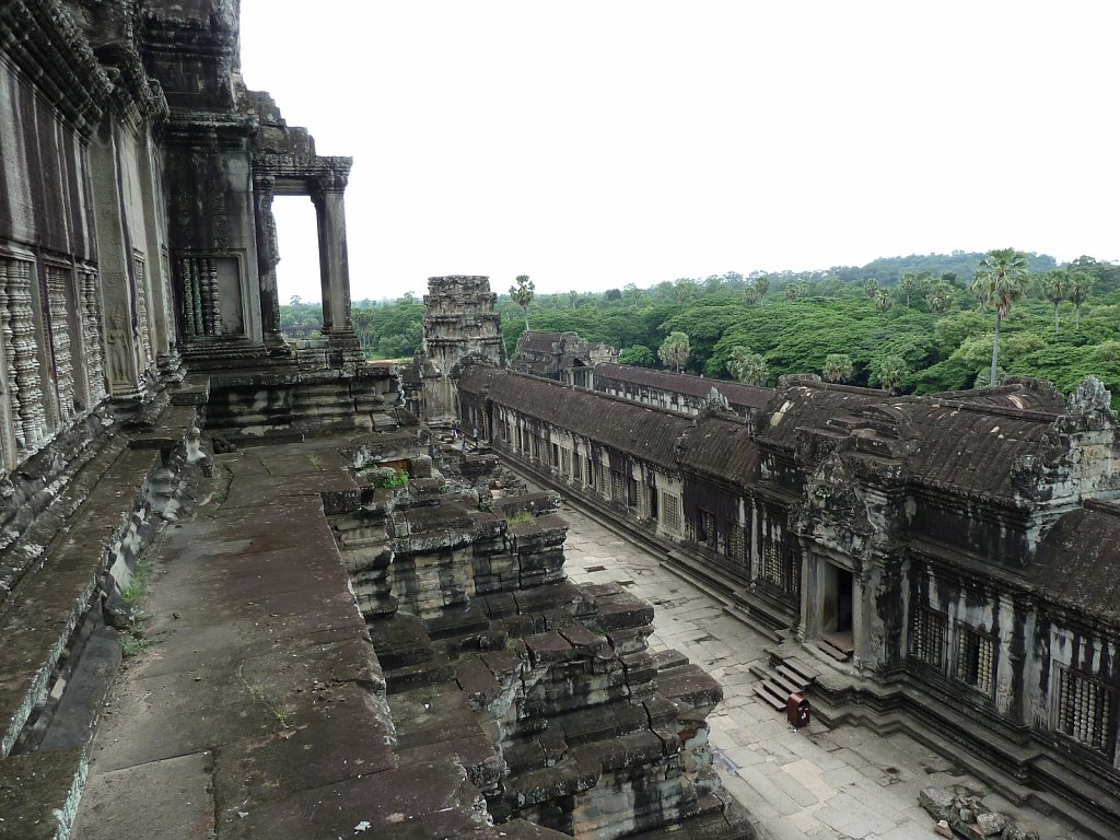 View from the upper gallery of Angkor Wat