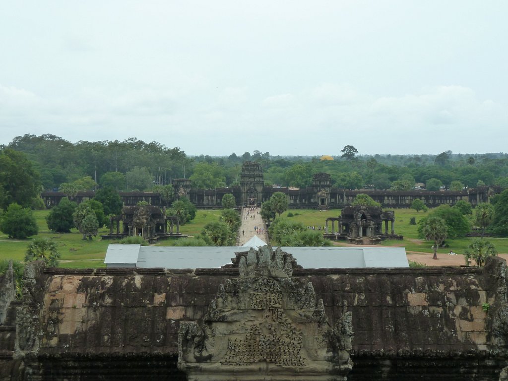 Angkor Wat area viewed from the upper gallery