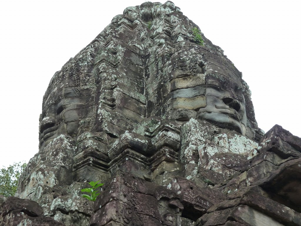 2 of the 216 gigantic faces at Bayon temple