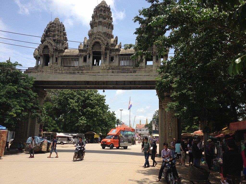 Border Cambodia - Thailand in Poipet
