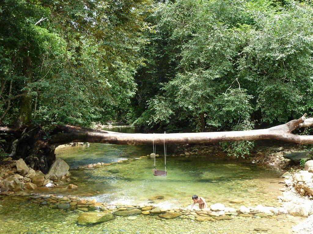 Swing in a river at Ko Chang