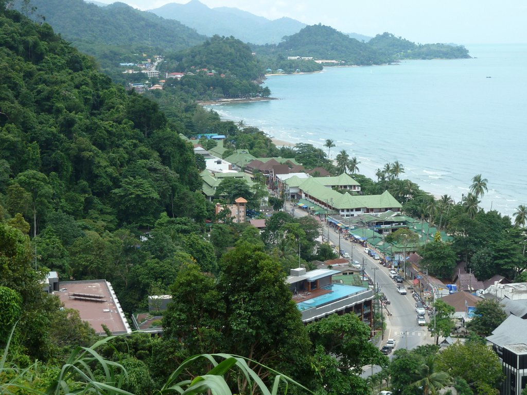 White Sand beach viewed from the northern hills