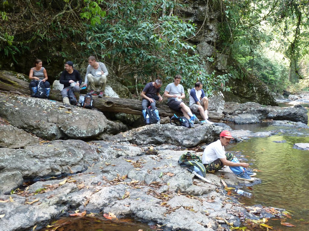 Rest while hiking in the national park