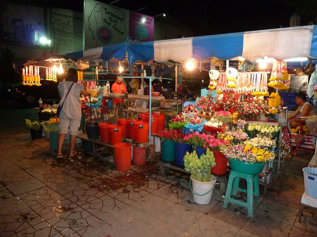 Flower sales booth in Udon Thani