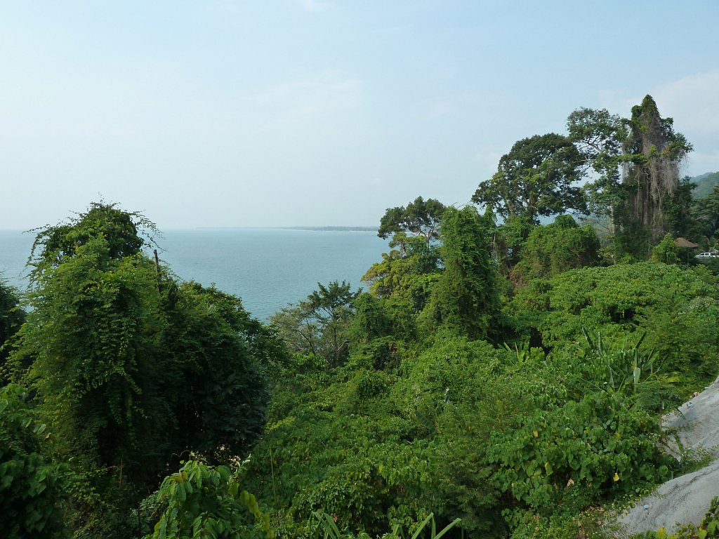 Outlook from view point at Khao Lak Lam Ru National Park visitor center