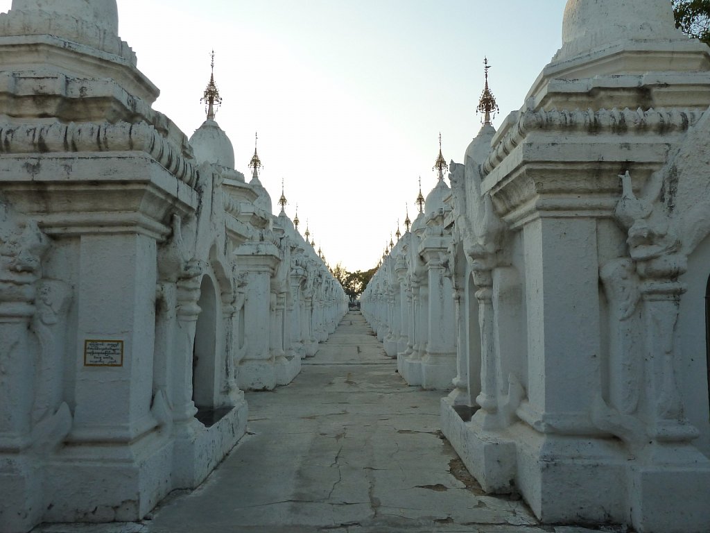 Some of the 729 stupas of the World's Largest Book