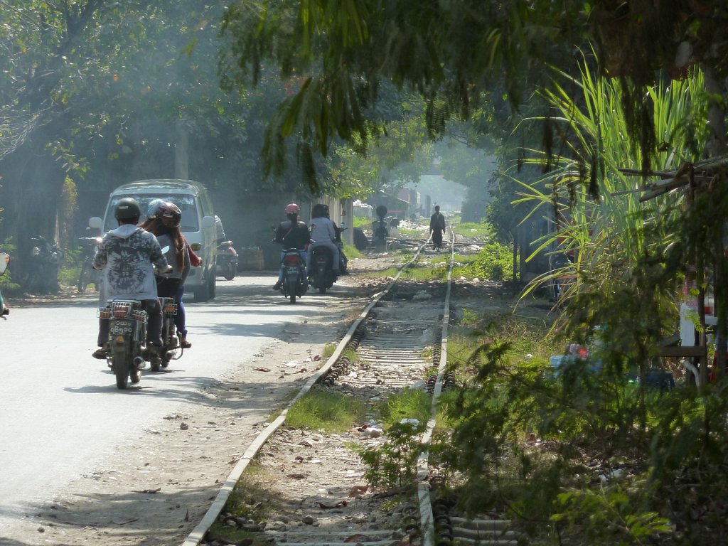 Railway track in Mandalay