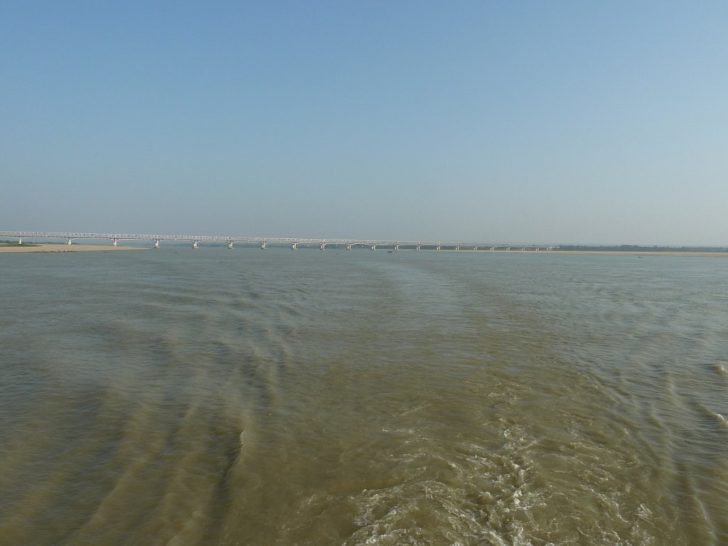 Pakokku bridge over Irrawaddy river