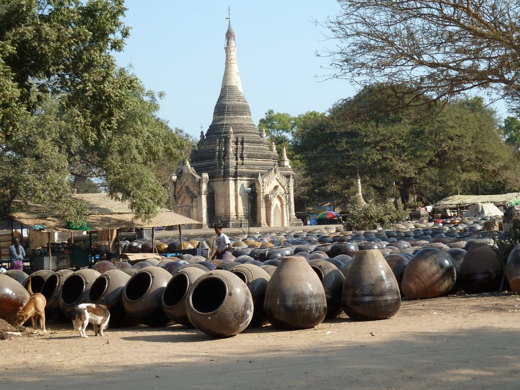 Large potts near Old Bagan
