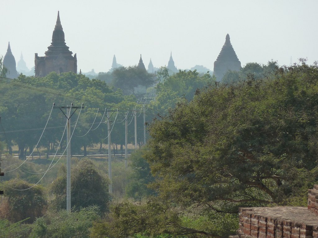 View from Mahazedi Pagoda in Bagan