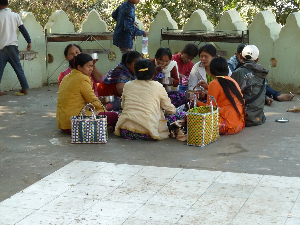 Saleswomen at lunch