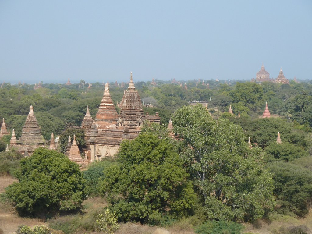 Outlook from Shwesandaw Pagoda