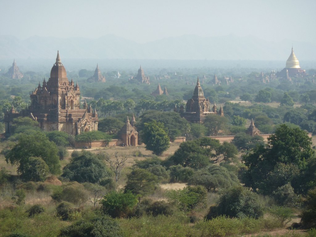 View from Shwesandaw Pagoda