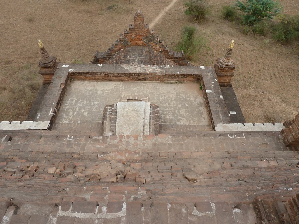Watching sunset on a small temple