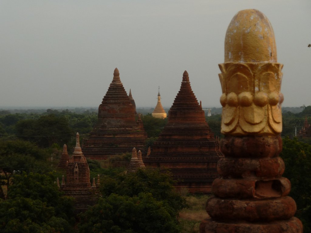 Outlook from temple at sunset