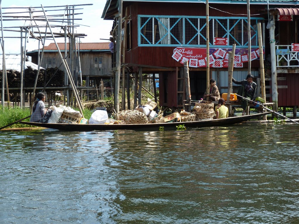 Waste collection in a floating village