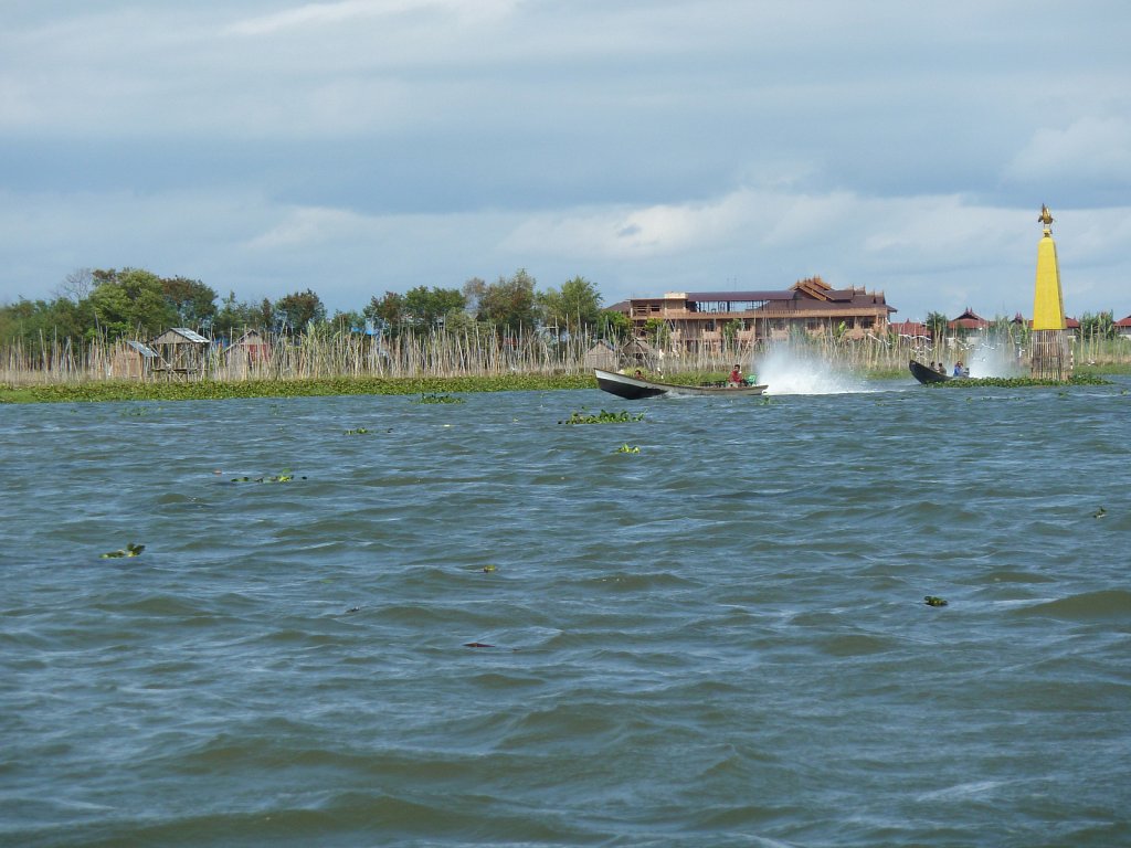 Boats on Inle lake