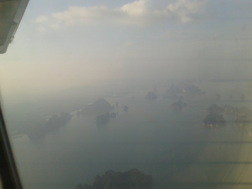 Islands on the flight to Phuket