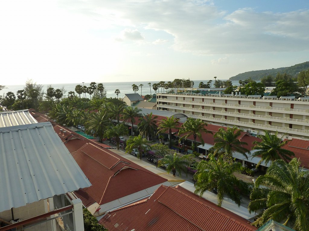 Outlook from the roof top the hotel