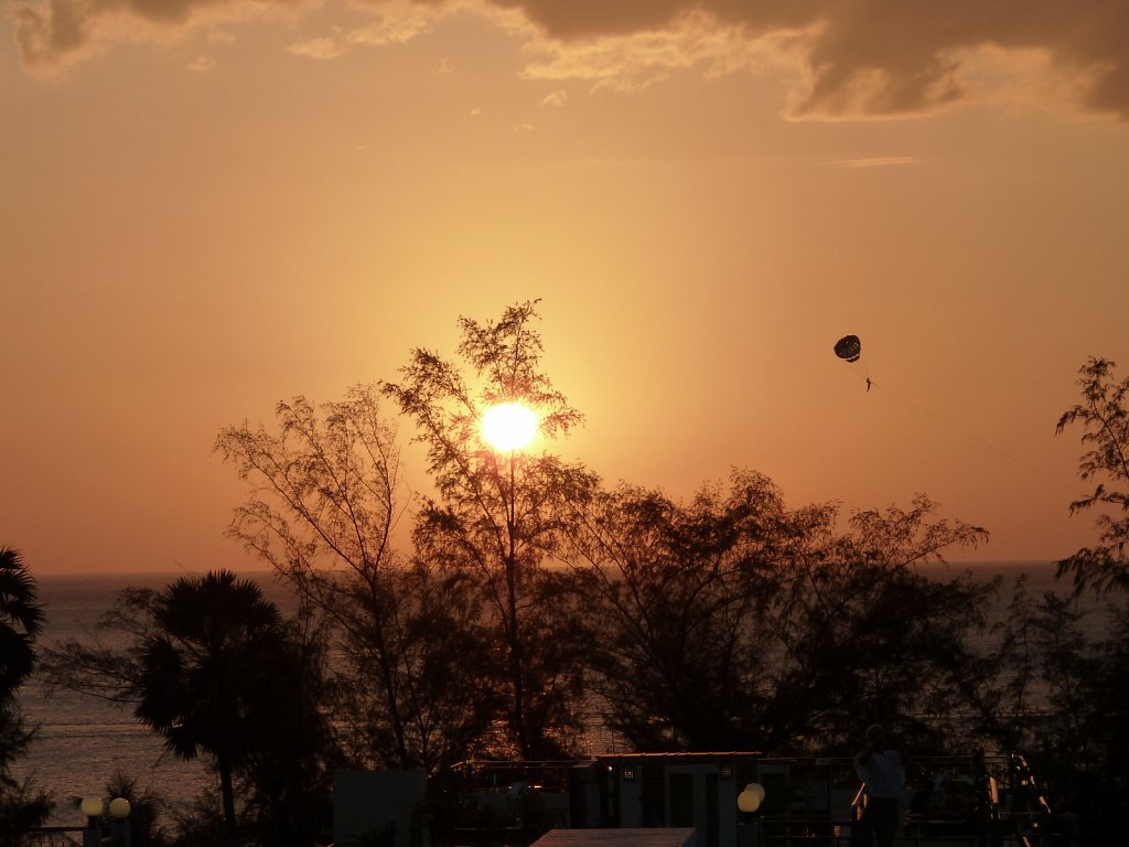 Sunset at the hotel